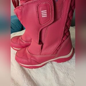 Stylish Pink Kids Snow Boots